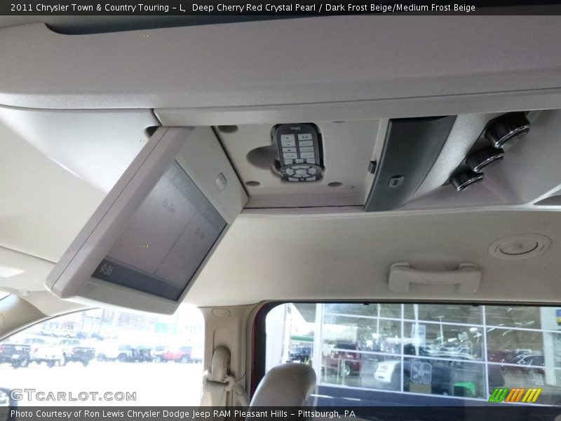 Deep Cherry Red Crystal Pearl / Dark Frost Beige/Medium Frost Beige 2011 Chrysler Town & Country Touring - L