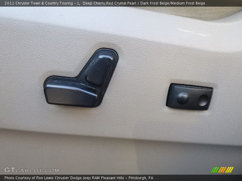 Deep Cherry Red Crystal Pearl / Dark Frost Beige/Medium Frost Beige 2011 Chrysler Town & Country Touring - L