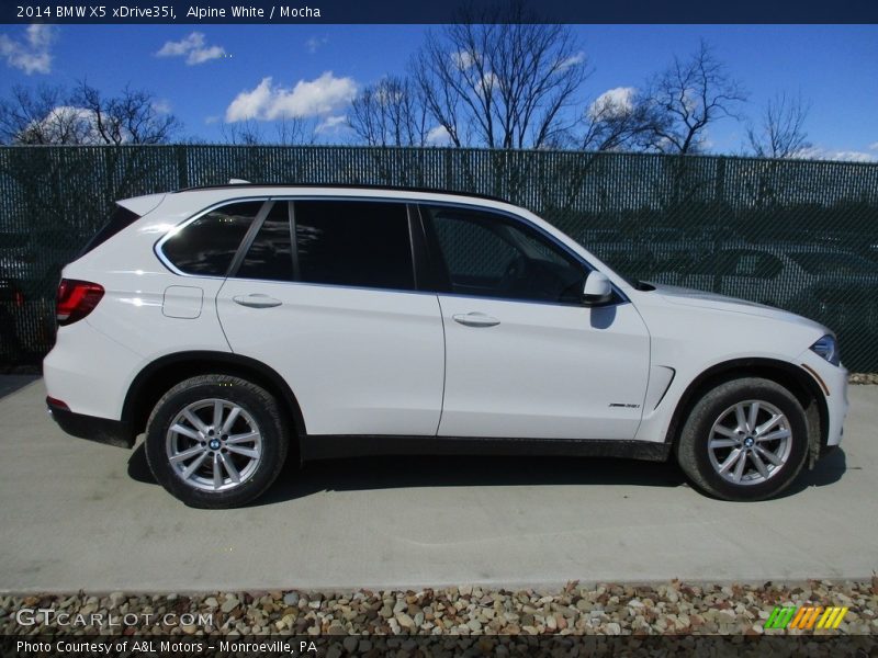 Alpine White / Mocha 2014 BMW X5 xDrive35i