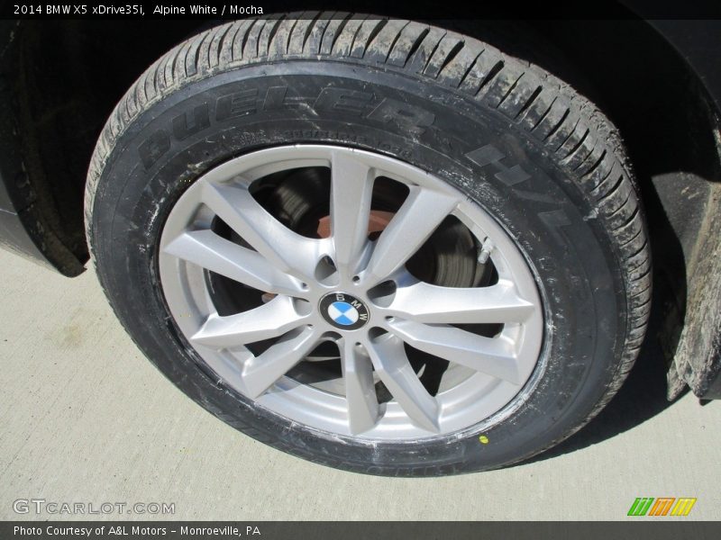 Alpine White / Mocha 2014 BMW X5 xDrive35i