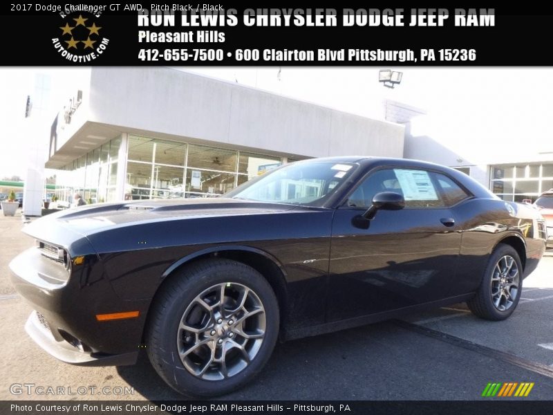 Pitch Black / Black 2017 Dodge Challenger GT AWD