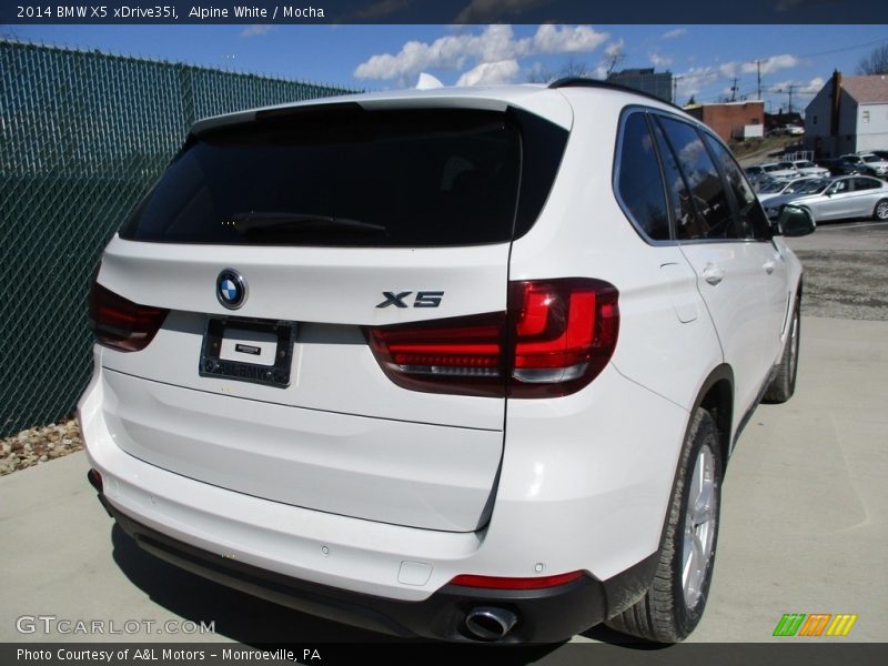 Alpine White / Mocha 2014 BMW X5 xDrive35i