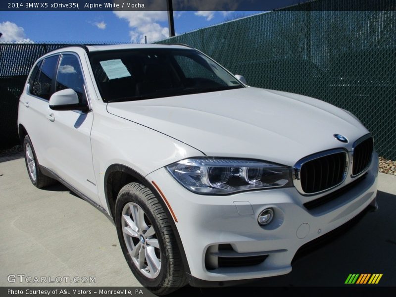 Alpine White / Mocha 2014 BMW X5 xDrive35i
