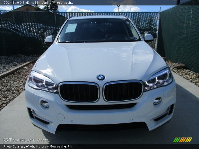 Alpine White / Mocha 2014 BMW X5 xDrive35i