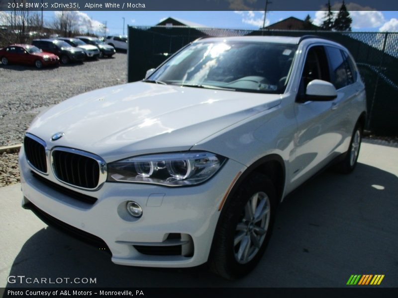 Alpine White / Mocha 2014 BMW X5 xDrive35i