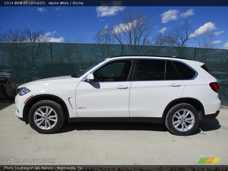 Alpine White / Mocha 2014 BMW X5 xDrive35i
