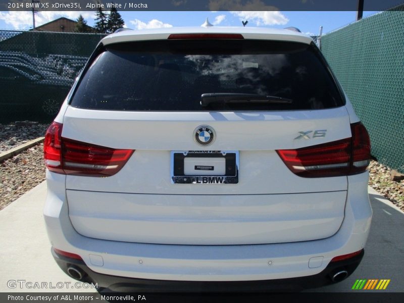 Alpine White / Mocha 2014 BMW X5 xDrive35i