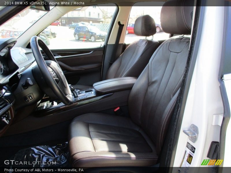 Alpine White / Mocha 2014 BMW X5 xDrive35i