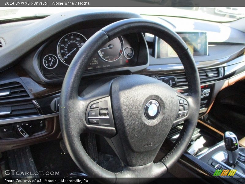 Alpine White / Mocha 2014 BMW X5 xDrive35i