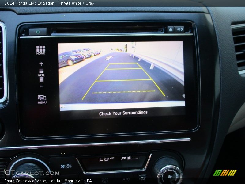 Taffeta White / Gray 2014 Honda Civic EX Sedan