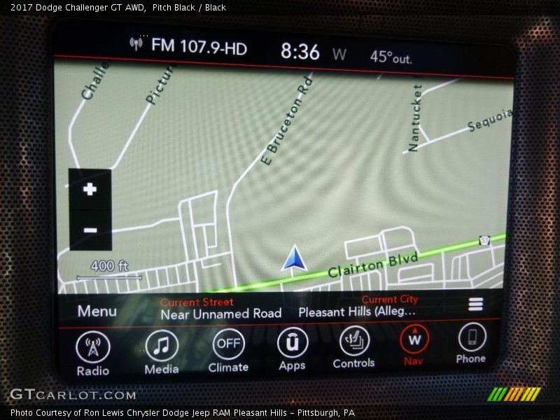 Pitch Black / Black 2017 Dodge Challenger GT AWD