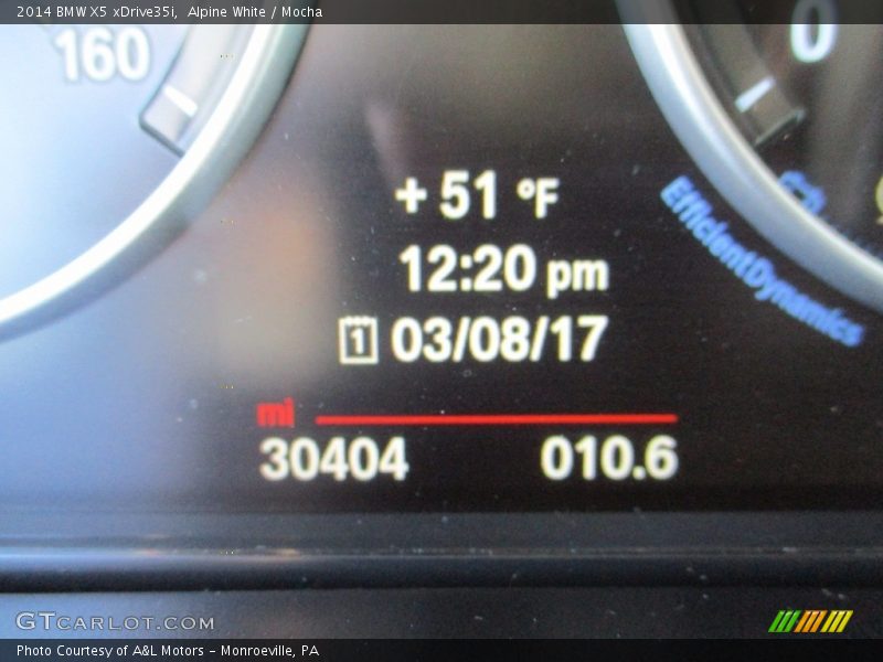 Alpine White / Mocha 2014 BMW X5 xDrive35i