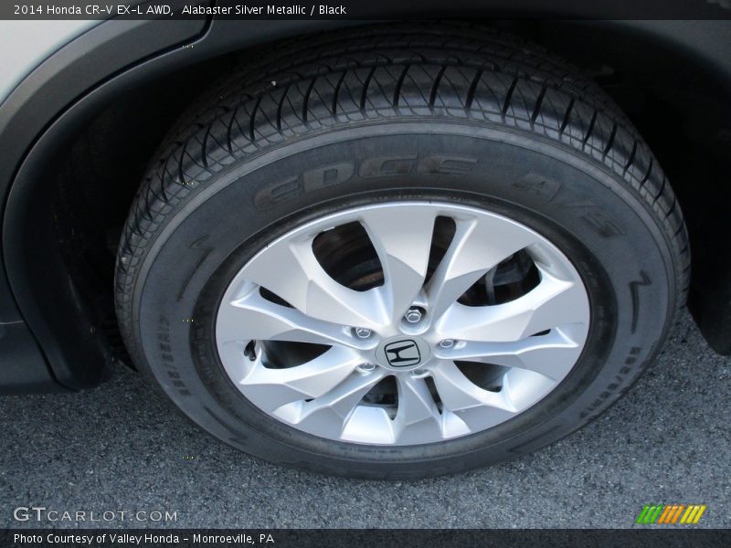 Alabaster Silver Metallic / Black 2014 Honda CR-V EX-L AWD
