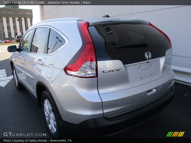 Alabaster Silver Metallic / Black 2014 Honda CR-V EX-L AWD