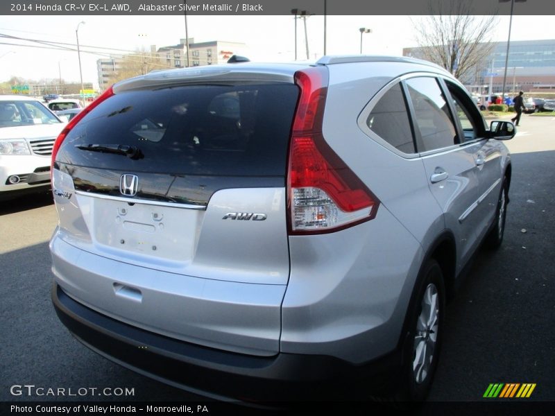 Alabaster Silver Metallic / Black 2014 Honda CR-V EX-L AWD