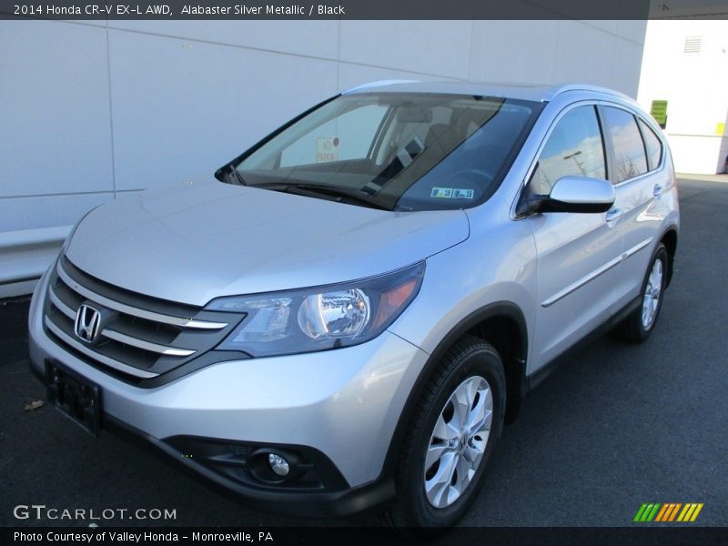 Alabaster Silver Metallic / Black 2014 Honda CR-V EX-L AWD