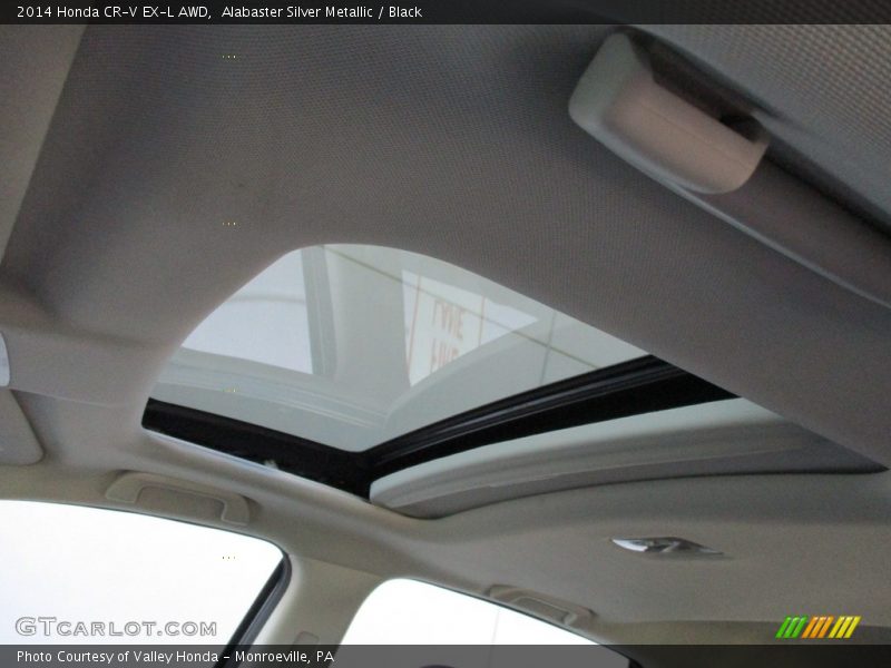 Alabaster Silver Metallic / Black 2014 Honda CR-V EX-L AWD