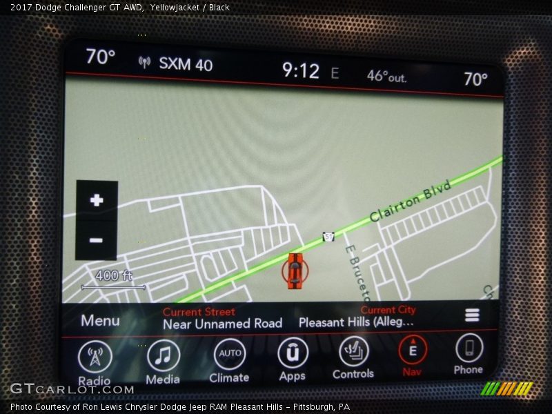 Navigation of 2017 Challenger GT AWD
