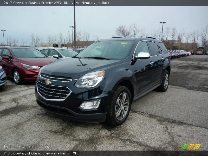 Blue Velvet Metallic / Jet Black 2017 Chevrolet Equinox Premier AWD