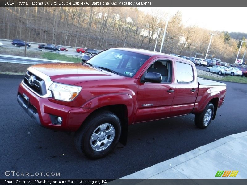 Barcelona Red Metallic / Graphite 2014 Toyota Tacoma V6 SR5 Double Cab 4x4