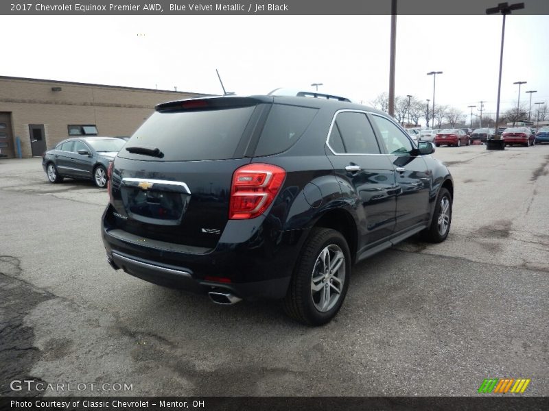 Blue Velvet Metallic / Jet Black 2017 Chevrolet Equinox Premier AWD