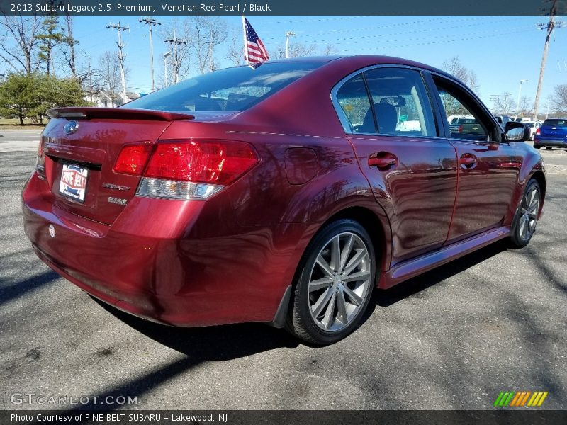 Venetian Red Pearl / Black 2013 Subaru Legacy 2.5i Premium
