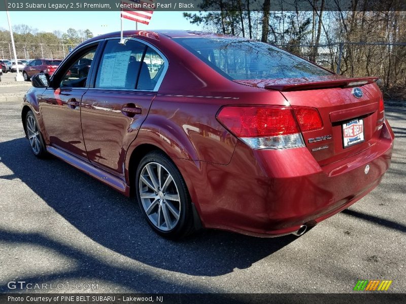 Venetian Red Pearl / Black 2013 Subaru Legacy 2.5i Premium