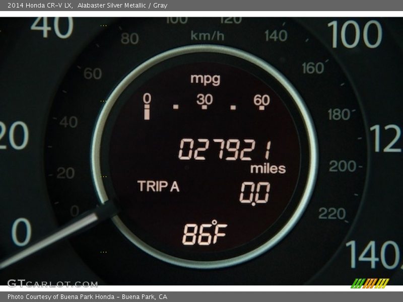 Alabaster Silver Metallic / Gray 2014 Honda CR-V LX