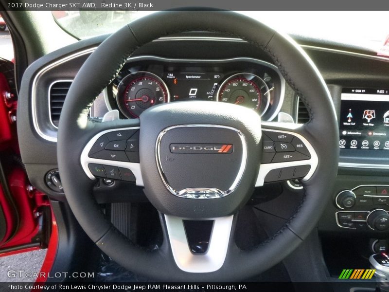 Redline 3K / Black 2017 Dodge Charger SXT AWD