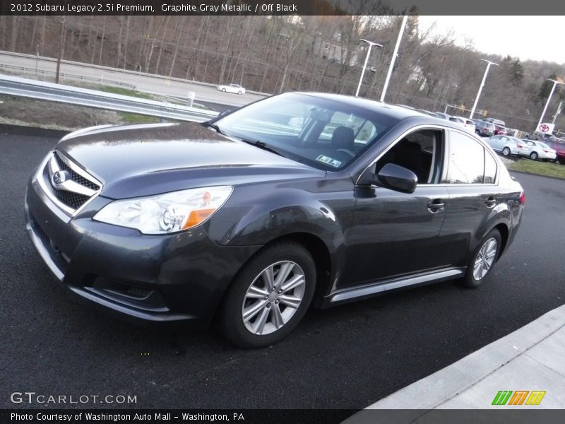 Graphite Gray Metallic / Off Black 2012 Subaru Legacy 2.5i Premium