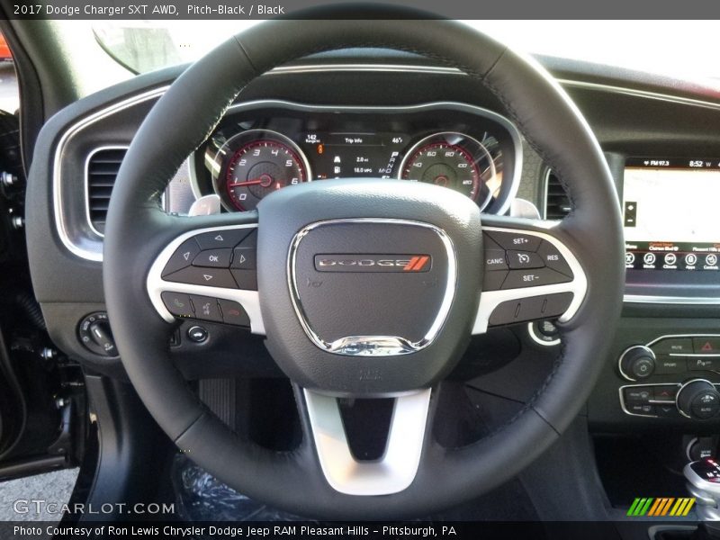 Pitch-Black / Black 2017 Dodge Charger SXT AWD