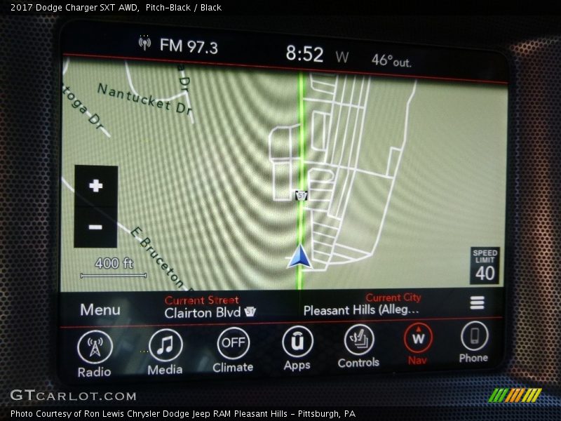 Pitch-Black / Black 2017 Dodge Charger SXT AWD