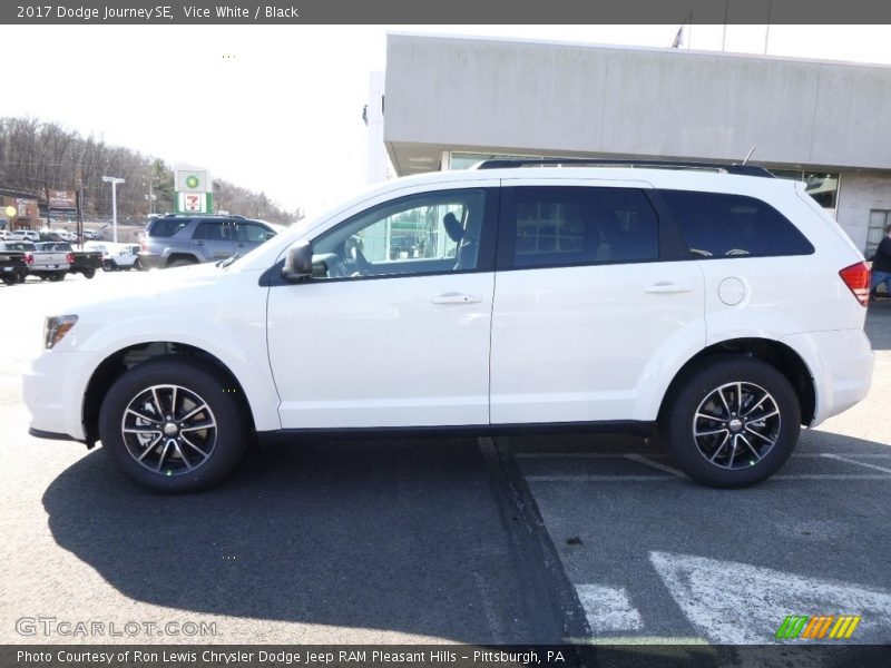 Vice White / Black 2017 Dodge Journey SE