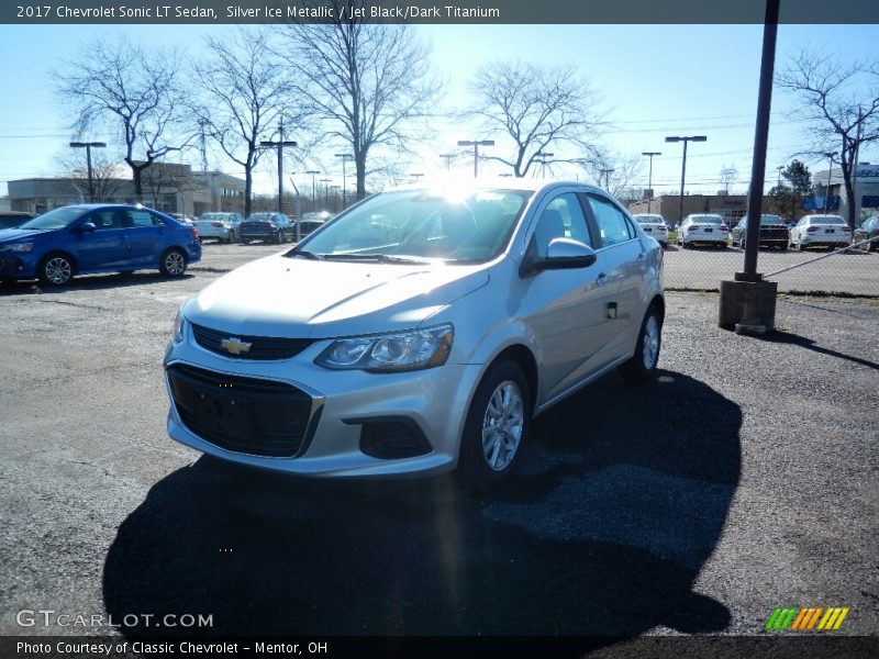 Silver Ice Metallic / Jet Black/Dark Titanium 2017 Chevrolet Sonic LT Sedan