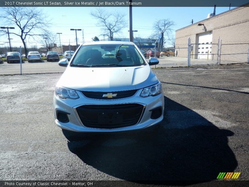 Silver Ice Metallic / Jet Black/Dark Titanium 2017 Chevrolet Sonic LT Sedan