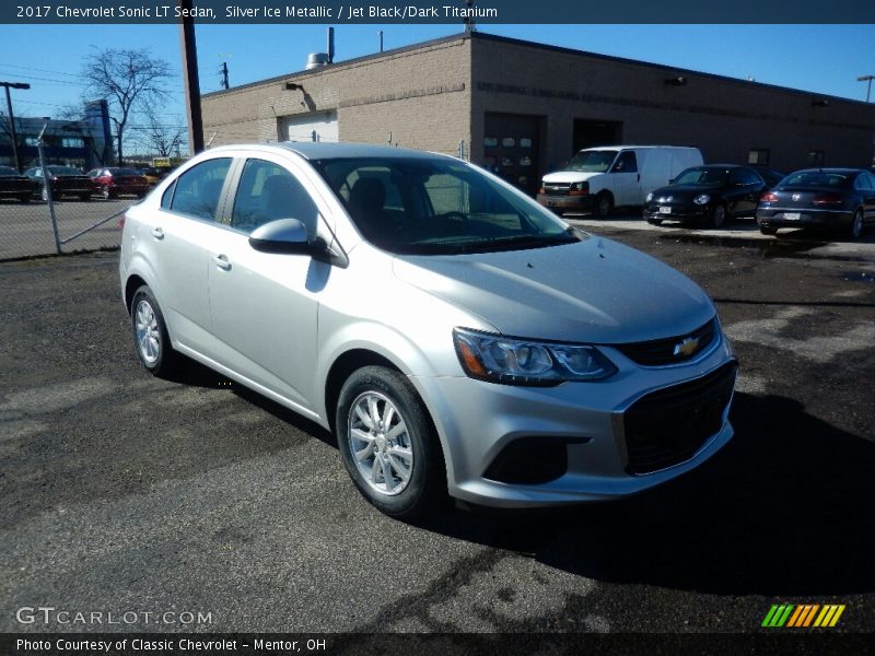 Silver Ice Metallic / Jet Black/Dark Titanium 2017 Chevrolet Sonic LT Sedan