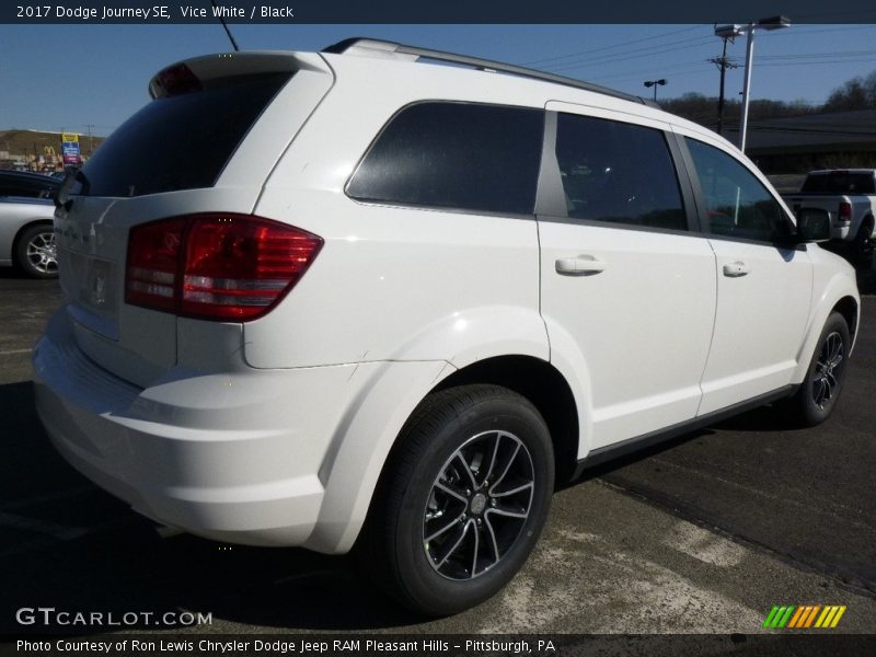 Vice White / Black 2017 Dodge Journey SE