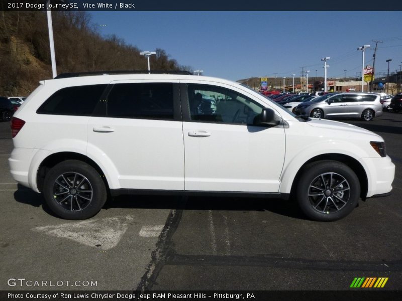 Vice White / Black 2017 Dodge Journey SE