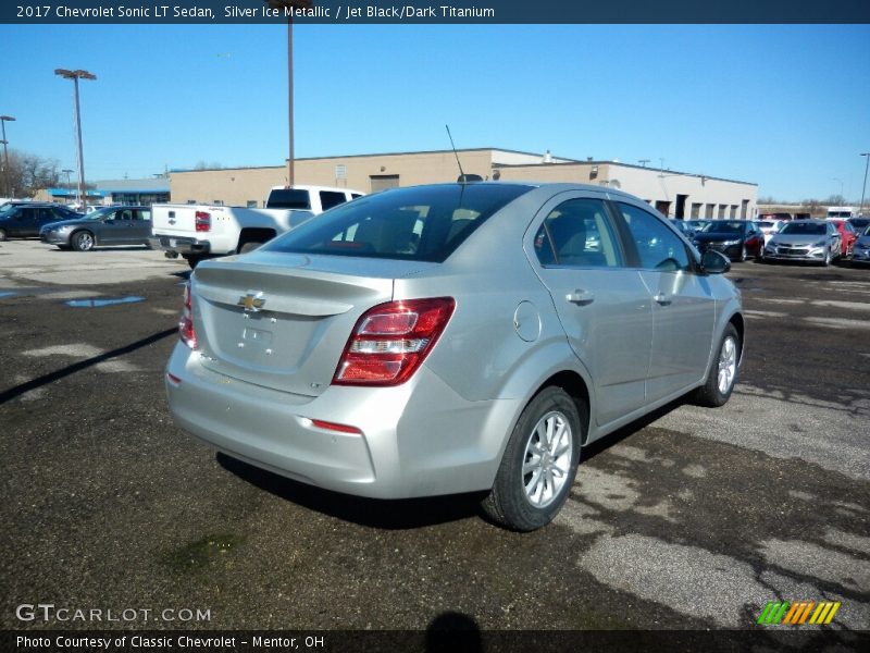 Silver Ice Metallic / Jet Black/Dark Titanium 2017 Chevrolet Sonic LT Sedan