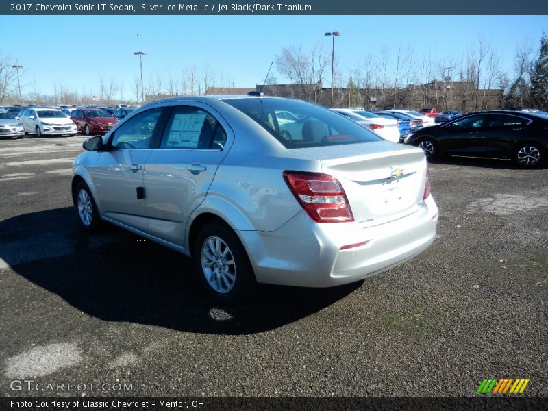 Silver Ice Metallic / Jet Black/Dark Titanium 2017 Chevrolet Sonic LT Sedan