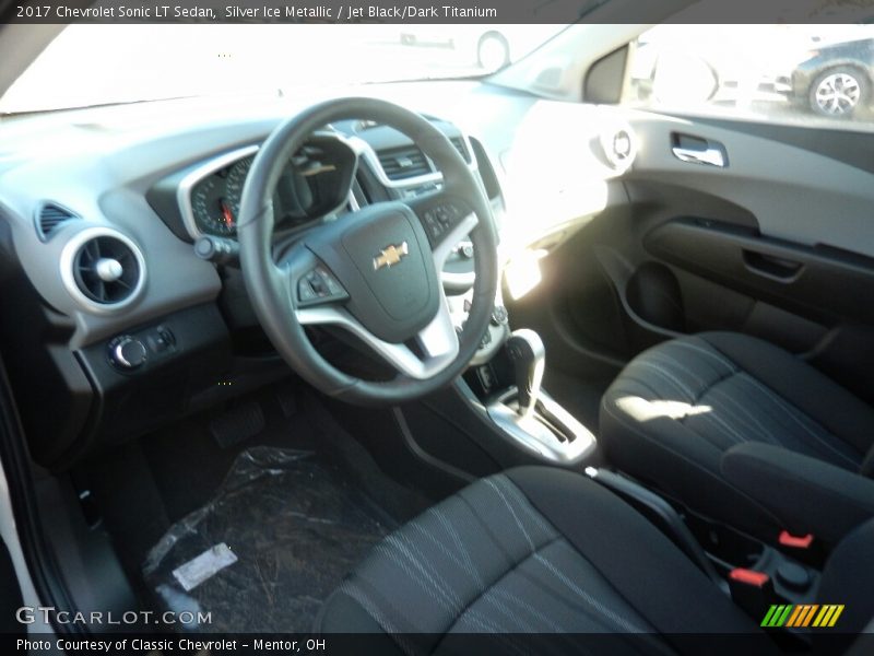 Silver Ice Metallic / Jet Black/Dark Titanium 2017 Chevrolet Sonic LT Sedan