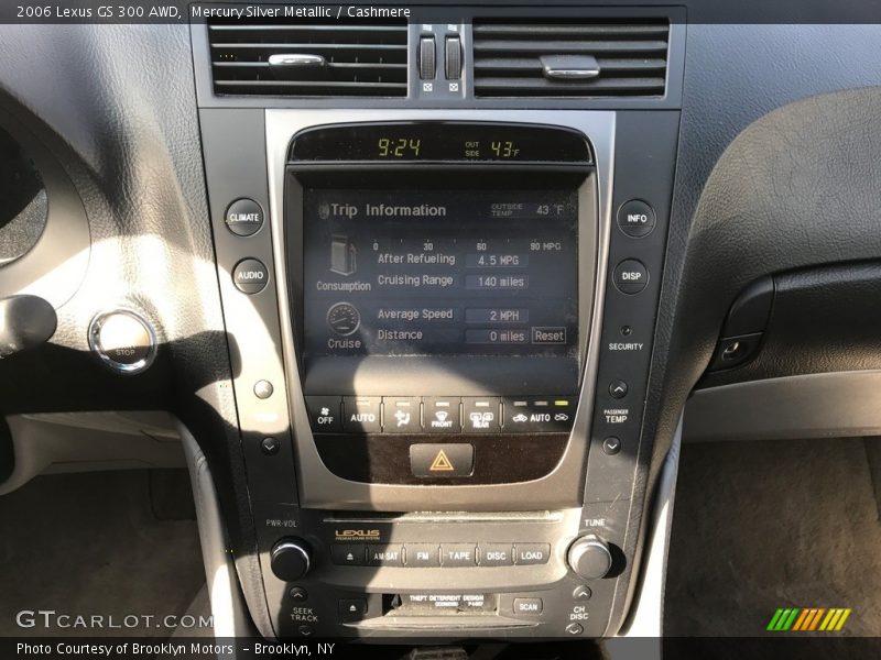 Mercury Silver Metallic / Cashmere 2006 Lexus GS 300 AWD