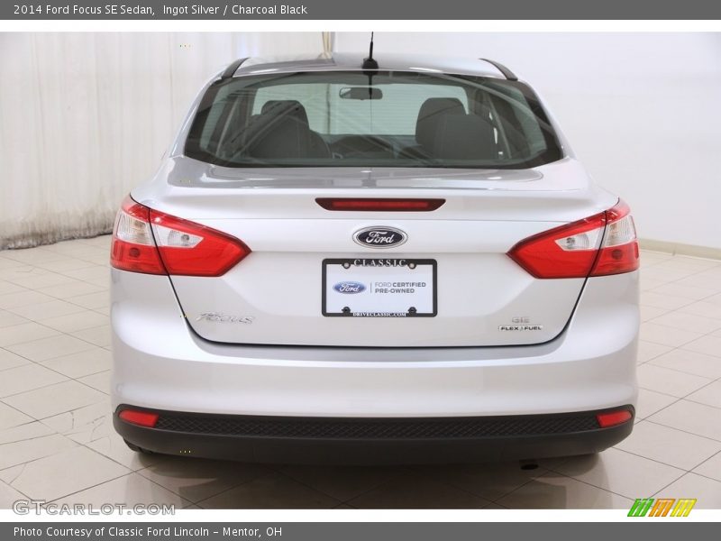 Ingot Silver / Charcoal Black 2014 Ford Focus SE Sedan