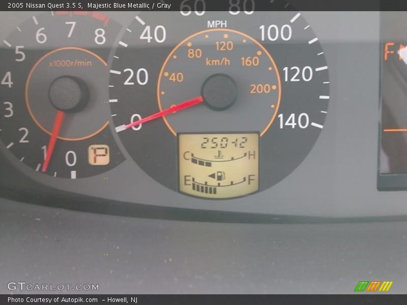 Majestic Blue Metallic / Gray 2005 Nissan Quest 3.5 S