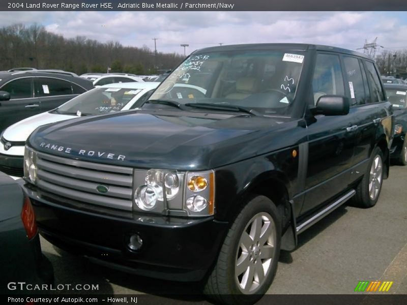 Adriatic Blue Metallic / Parchment/Navy 2004 Land Rover Range Rover HSE