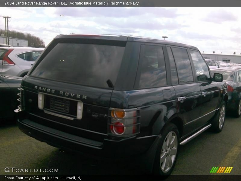 Adriatic Blue Metallic / Parchment/Navy 2004 Land Rover Range Rover HSE