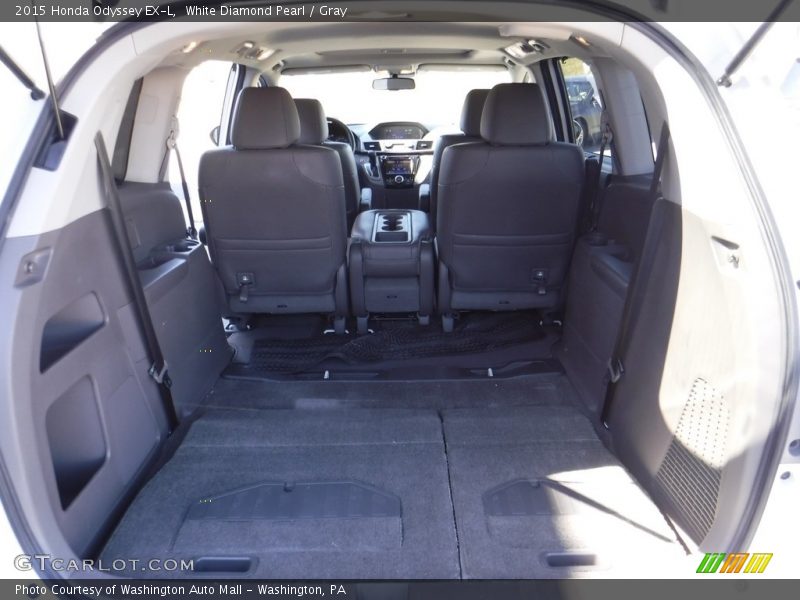 White Diamond Pearl / Gray 2015 Honda Odyssey EX-L