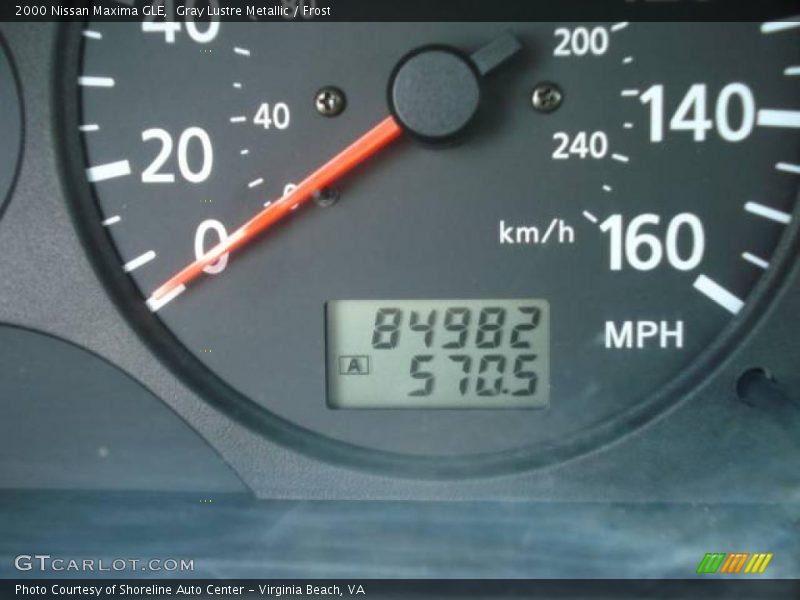 Gray Lustre Metallic / Frost 2000 Nissan Maxima GLE