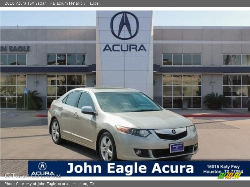 Palladium Metallic / Taupe 2010 Acura TSX Sedan