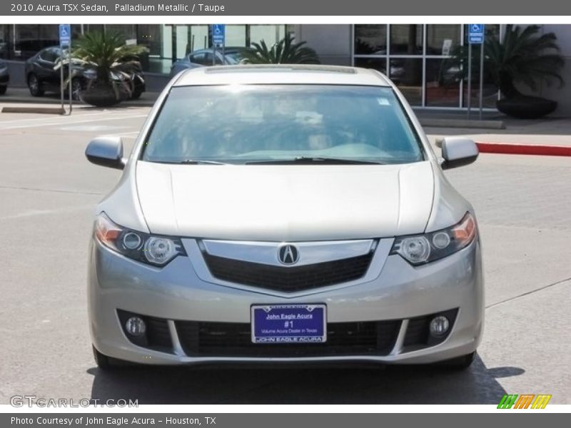 Palladium Metallic / Taupe 2010 Acura TSX Sedan